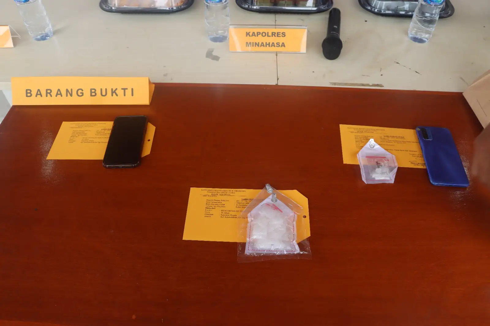Sat Res Narkoba Polres Minahasa Bongkar Dua Kasus, 18,73 Gram Shabu Diamankan